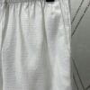 Chanel 25SS New Arrival Bermuda Shorts in Silk and Cotton Jacquard Solid Color with Openwork and Drawstring Casual Design