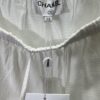 Chanel 25SS New Arrival Bermuda Shorts in Silk and Cotton Jacquard Solid Color with Openwork and Drawstring Casual Design