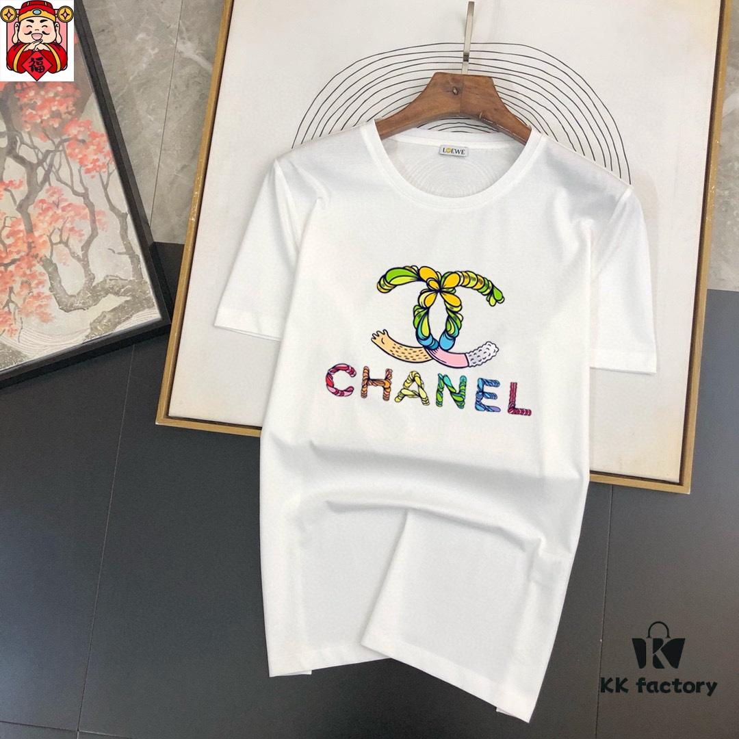 6931a1b3ccd8ab3d7af95bf2 CHANEL Men's Casual Short-Sleeve T-Shirt, 2025 Spring/Summer New Arrival, Premium Logo Craftsmanship, Imported Silk-Cotton Fabric, Stylish and Versatile Design
