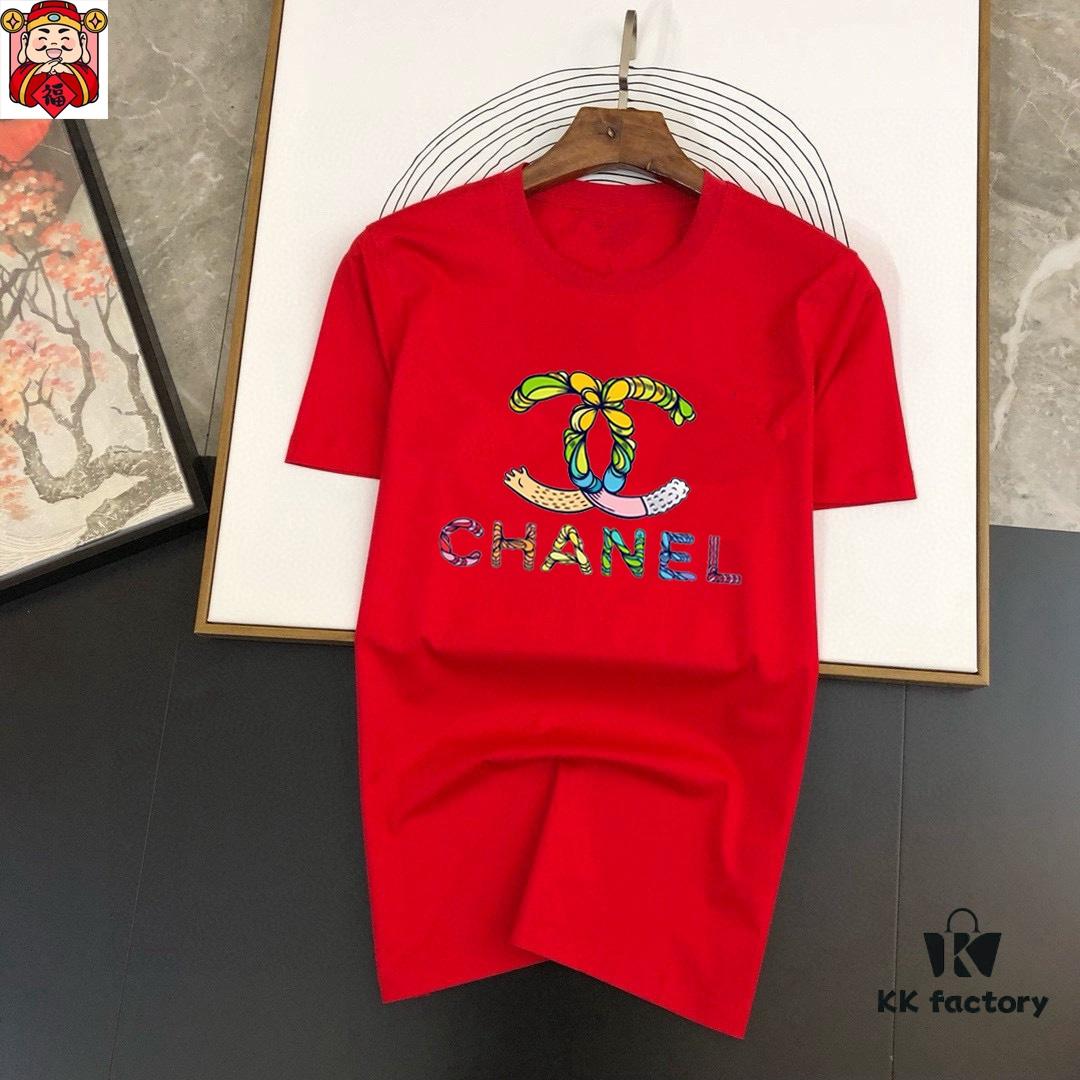 6931a1b3ccd8ab3d7af95bf3 CHANEL Men's Casual Short-Sleeve T-Shirt, 2025 Spring/Summer New Arrival, Premium Logo Craftsmanship, Imported Silk-Cotton Fabric, Stylish and Versatile Design