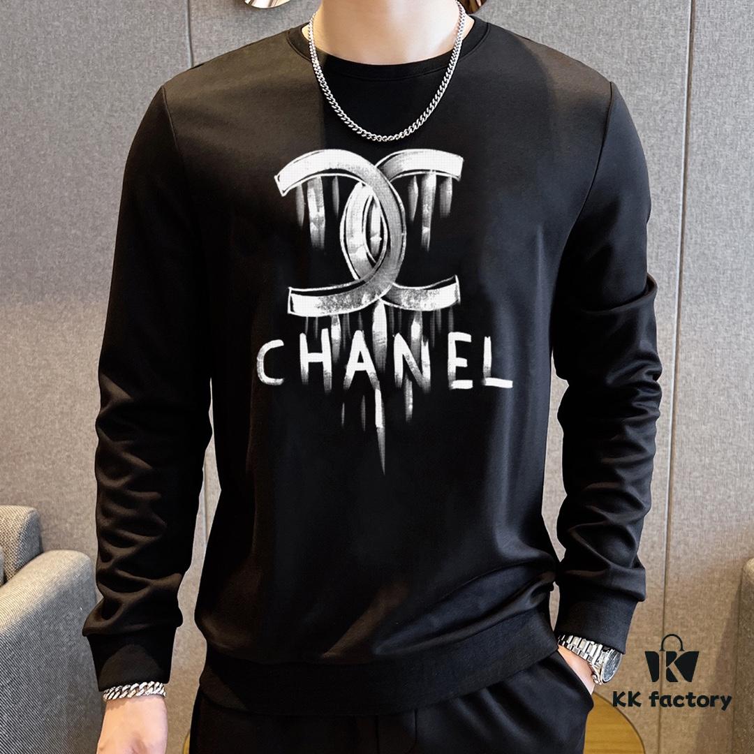 CHANEL (Perfect for Curvy Figures) New 2025 Bestselling Sweatshirt Set – Authentic Original Version, Premium Italian Cotton 100%, Elegant and Comfortable, Official Store Sizing