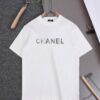 6931a1b6ccd8ab3d7af95c1d New Arrival 25S Chanel Camellia Letter T-Shirt, Washed Cotton Fabric, Unisex Loose Fit