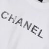 6931a1b6ccd8ab3d7af95c21 New Arrival 25S Chanel Camellia Letter T-Shirt, Washed Cotton Fabric, Unisex Loose Fit