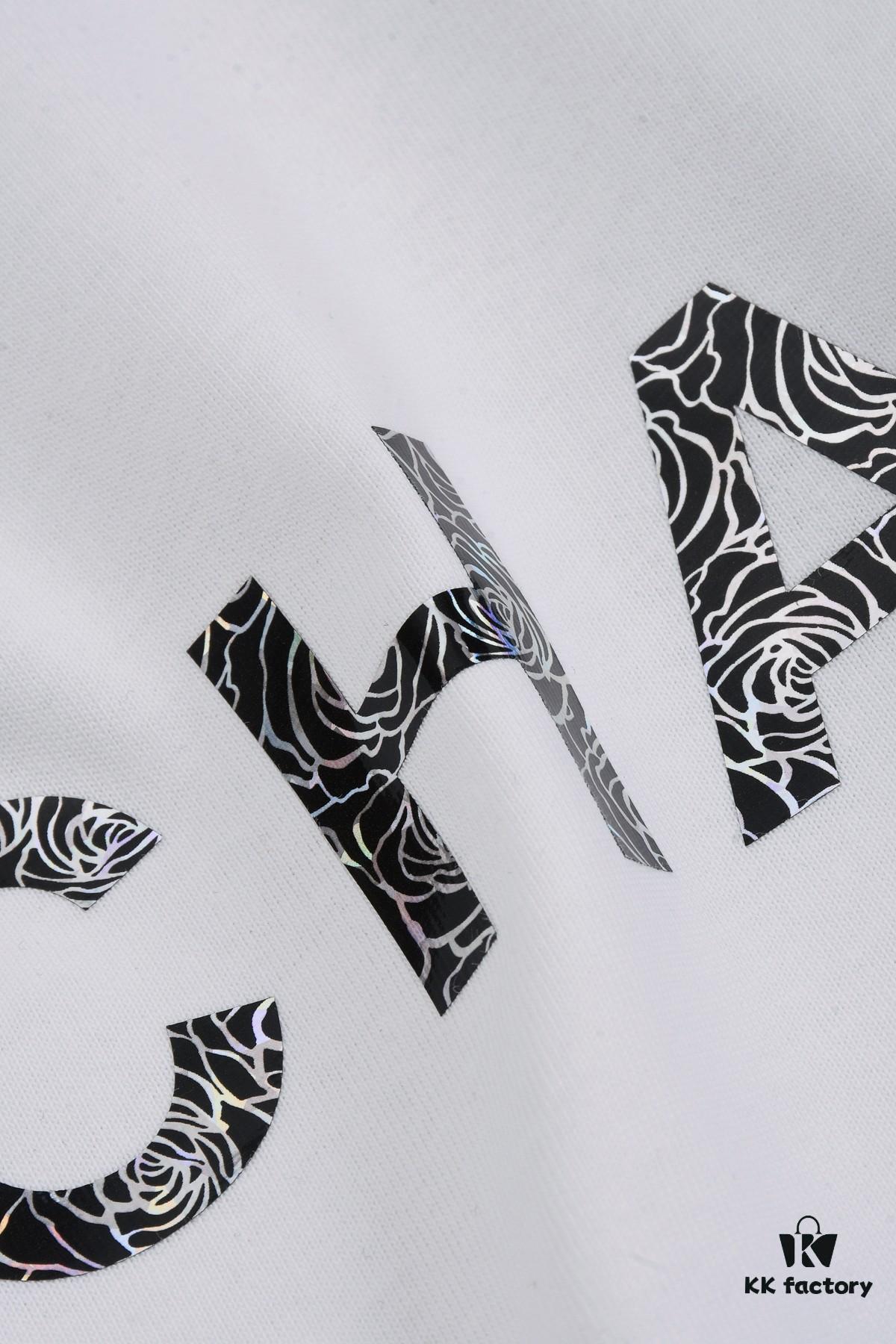 6931a1b6ccd8ab3d7af95c22 New Arrival 25S Chanel Camellia Letter T-Shirt, Washed Cotton Fabric, Unisex Loose Fit