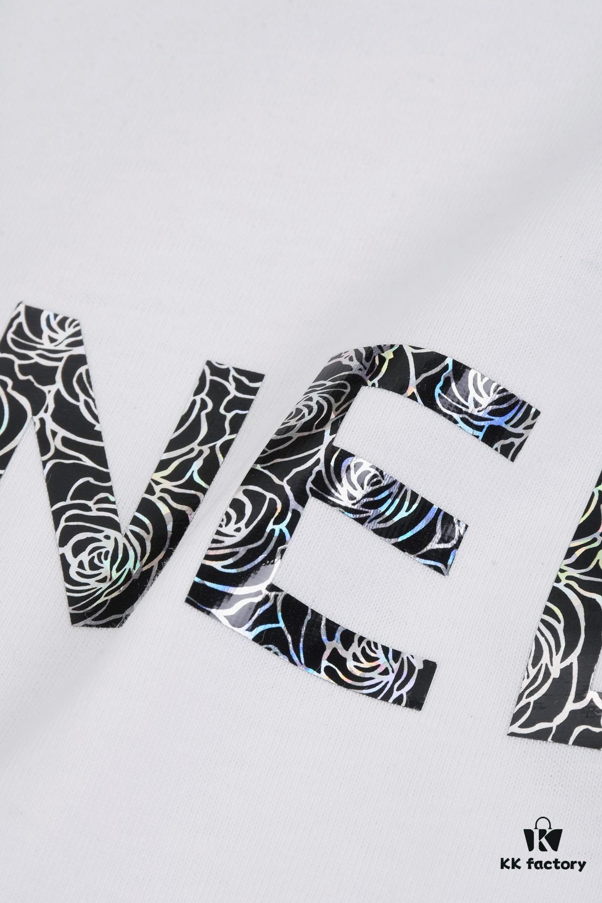 6931a1b6ccd8ab3d7af95c23 New Arrival 25S Chanel Camellia Letter T-Shirt, Washed Cotton Fabric, Unisex Loose Fit