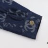 6931a1b7ccd8ab3d7af95c3b Chanel Spring/Summer 2024 New Denim Jacket with Heavy Embellished Raw Edges and Padded Shoulders, Preppy Style Casual Jacket