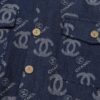 6931a1b7ccd8ab3d7af95c3c Chanel Spring/Summer 2024 New Denim Jacket with Heavy Embellished Raw Edges and Padded Shoulders, Preppy Style Casual Jacket