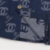 6931a1b7ccd8ab3d7af95c3d Chanel Spring/Summer 2024 New Denim Jacket with Heavy Embellished Raw Edges and Padded Shoulders, Preppy Style Casual Jacket