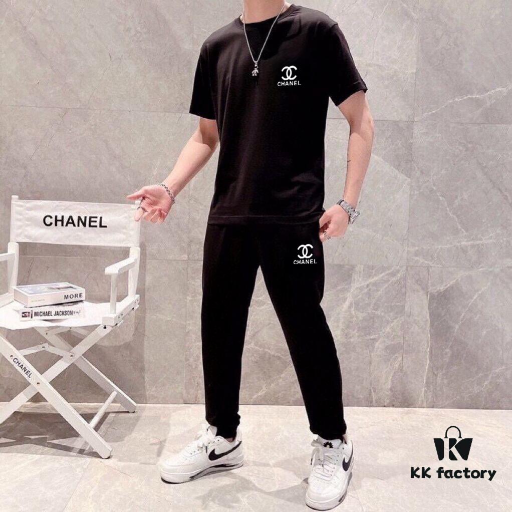 6931a1bbccd8ab3d7af95c7a CHANEL Men's Summer High-Quality Double-Mercerized Cotton Suit Set, Imported Premium Fabric, Fashion Trend Style, Simple and Elegant Design