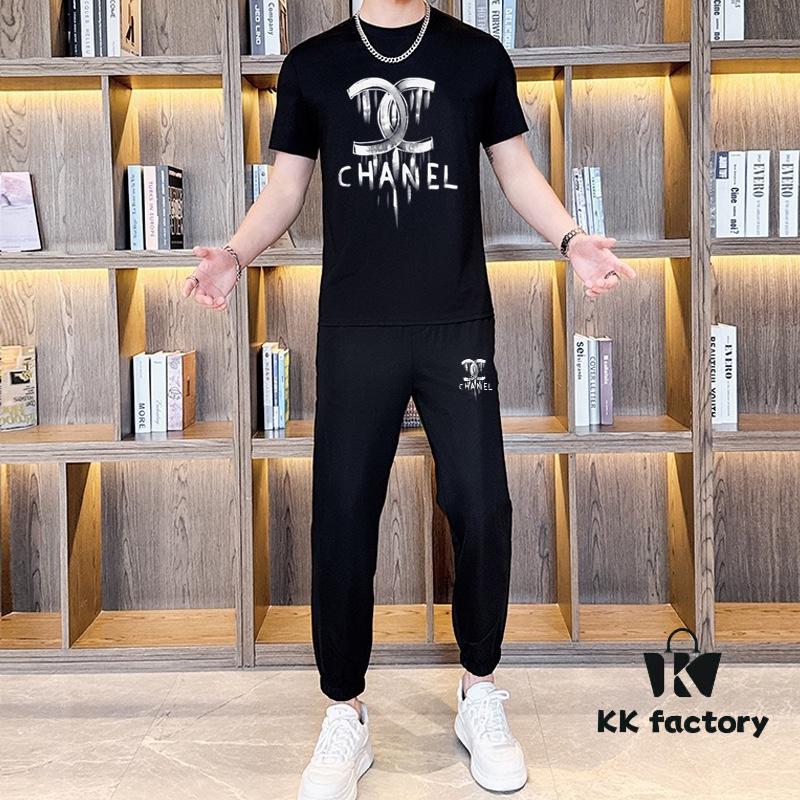 6931a1beccd8ab3d7af95cb6 CHANEL Men's Summer High-Quality Double-Mercerized Cotton Suit Set, Imported Premium Fabric, Stylish and Versatile Design