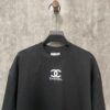 6931a1c2ccd8ab3d7af95d03 CHANEL Chanel 24SS Classic Logo Distressed Heavyweight Solid Short-Sleeve T-Shirt