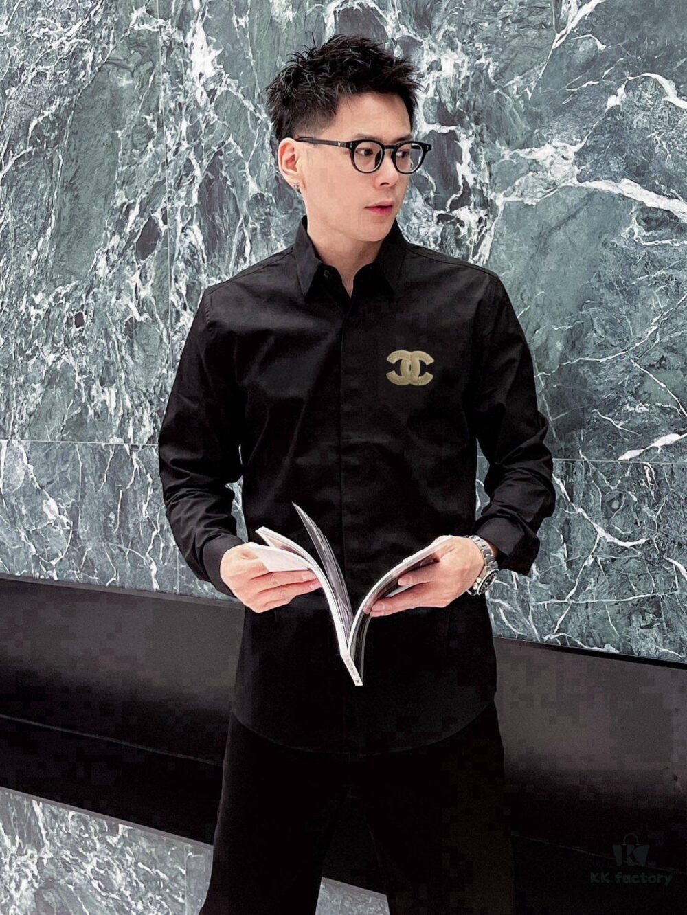 6931a1c2ccd8ab3d7af95d0a Chanel Men's Long-Sleeve Shirt, Ergonomic Three-Dimensional Tailoring, Natural Slim Fit, Hidden Placket Design, Premium Cotton Bamboo Fiber Fabric, Exquisite Craftsmanship, Elegant and Fashion-Forward