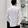 6931a1c3ccd8ab3d7af95d15 Stone Island Long-Sleeve Shirt with Ergonomic 3D Tailoring, Hidden Placket, and Cotton-Bamboo Fiber Fabric
