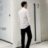 6931a1c3ccd8ab3d7af95d16 Stone Island Long-Sleeve Shirt with Ergonomic 3D Tailoring, Hidden Placket, and Cotton-Bamboo Fiber Fabric