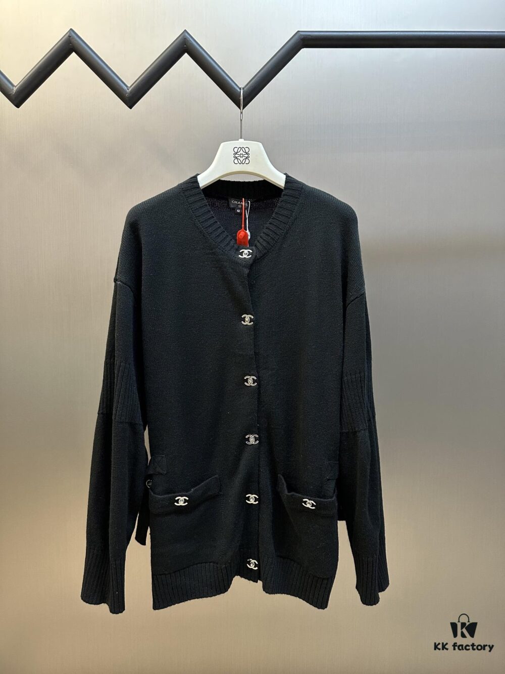 6931a1c5ccd8ab3d7af95d3c Chanel Bookbag Button Knit Cardigan