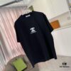6931a1c5ccd8ab3d7af95d46 Chanel CHANEL 2025 Summer New Arrival Short Sleeve T-Shirt with 3D Silicone C Logo Print, Custom 300g Fabric, Unisex Design