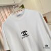 6931a1c6ccd8ab3d7af95d4f Chanel CHANEL 2025 Summer New Arrival Short Sleeve T-Shirt with 3D Silicone C Logo Print, Custom 300g Fabric, Unisex Design