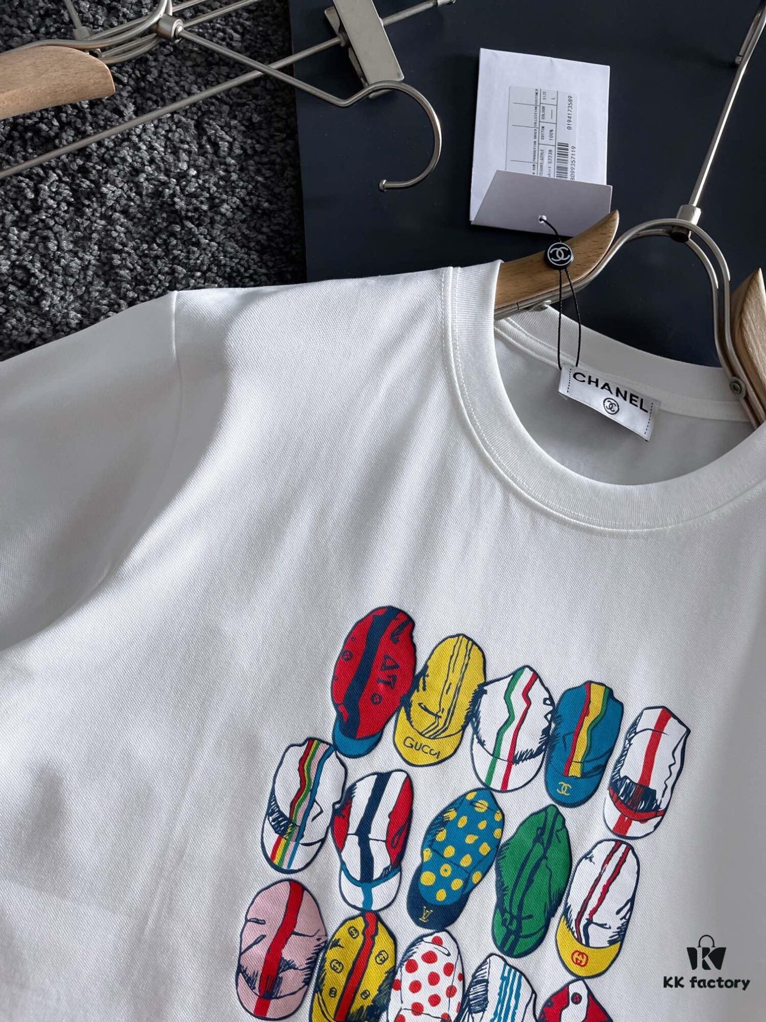 6931a1caccd8ab3d7af95da0 Chanel 2025 Latest Print Short Sleeve T-Shirt, High-Quality Boutique Original Order, Top-Tier Craftsmanship with Imported Fabric