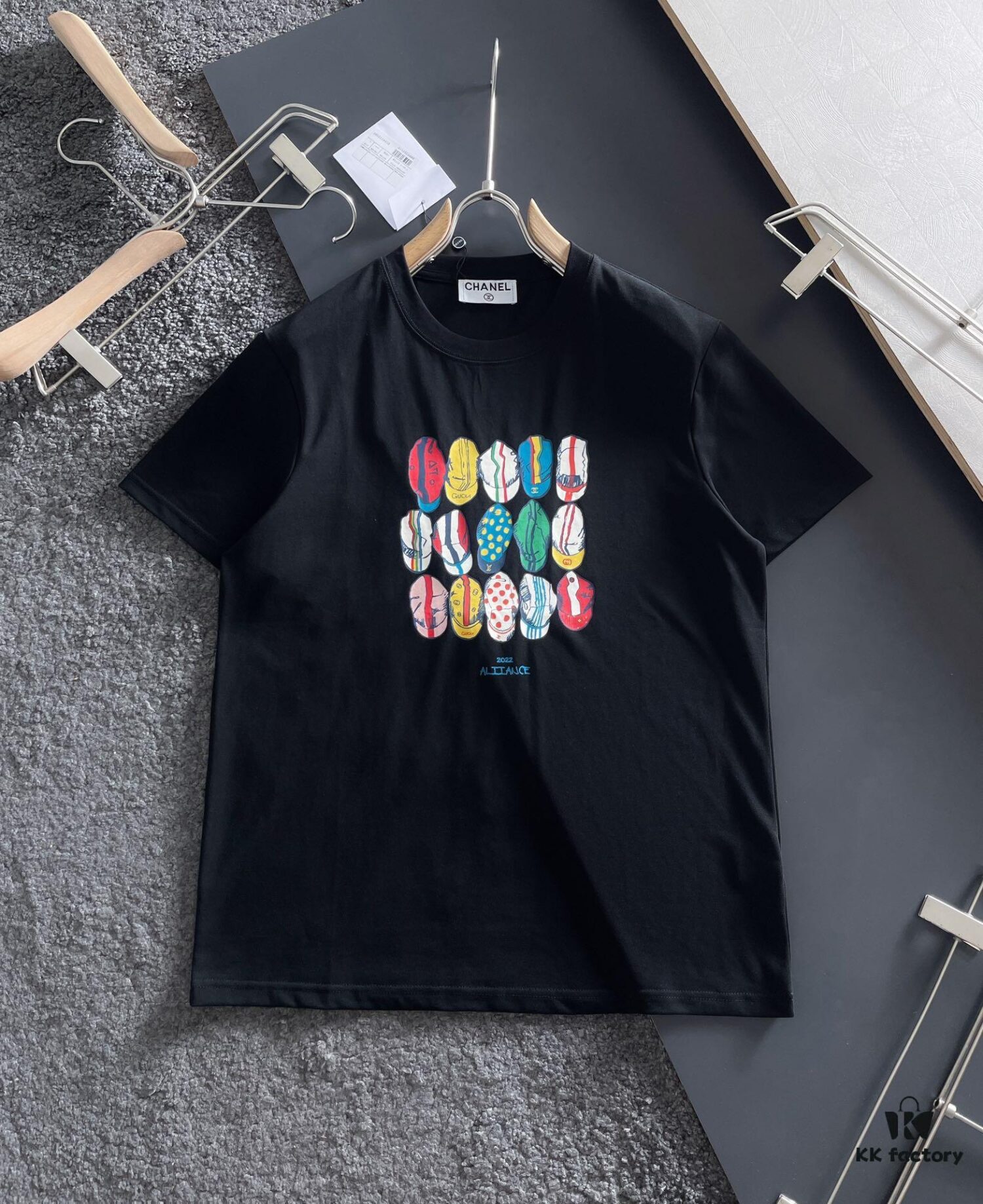 6931a1caccd8ab3d7af95da5 Chanel 2025 Latest Print Short Sleeve T-Shirt, High-Quality Boutique Original Order, Premium Imported Fabric with Exquisite Collar and Double-Stitched Craftsmanship