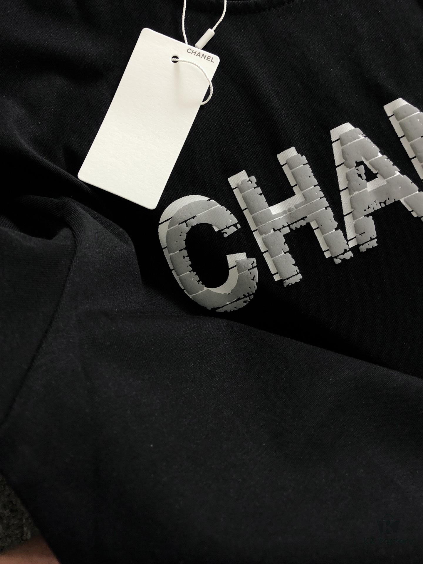 Chanel 2025 Latest Print Short Sleeve T-Shirt