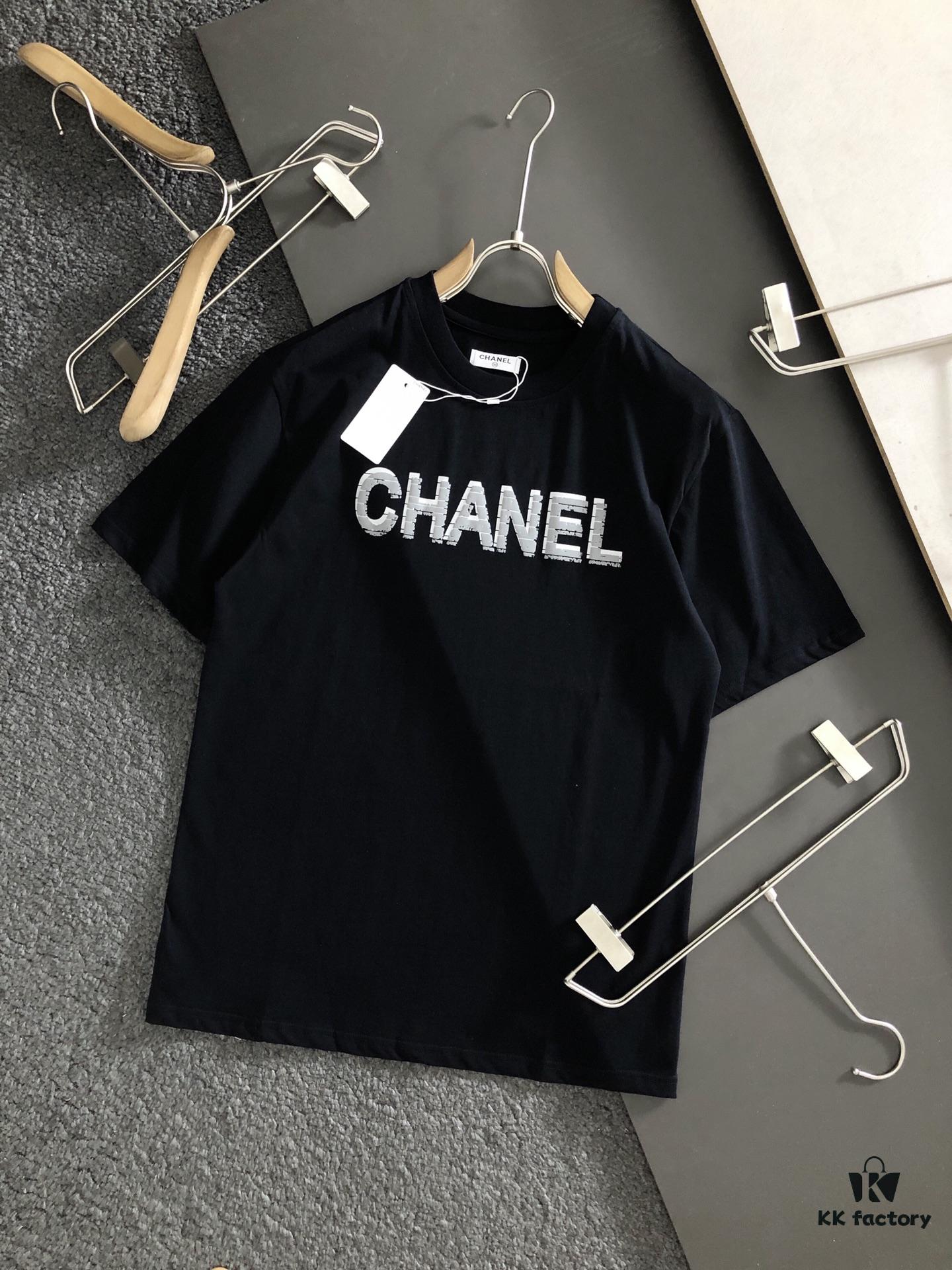 Chanel 2025 Latest Print Short-Sleeve T-Shirt, High-Quality Cabinet Original Order, Top-Tier Craftsmanship with Imported Fabric