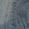 Top Version (Different from Standard Stock) Chanel CHANEL Rhinestone Embellished Denim Jacket Coat