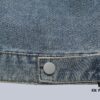 Top Version (Different from Standard Stock) Chanel CHANEL Rhinestone Embellished Denim Jacket Coat