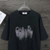6931a1ceccd8ab3d7af95df6 Chanel 2025 New Arrival Rhinestone Letter Logo Couple Short Sleeve T-Shirt