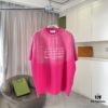 6931a1d3ccd8ab3d7af95e55 MM6 Maison Margiela 2025 Summer New Arrival Distressed Gradient Worn-Out Short Sleeve T-Shirt with Signature Logo Print, Custom 320g Fabric Unisex Design