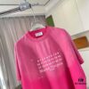 6931a1d3ccd8ab3d7af95e57 MM6 Maison Margiela 2025 Summer New Arrival Distressed Gradient Worn-Out Short Sleeve T-Shirt with Signature Logo Print, Custom 320g Fabric Unisex Design