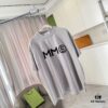 6931a1d7ccd8ab3d7af95e77 MM6 Maison Margiela 2025 Summer New Arrival Distressed Ombre Vintage Short Sleeve T-Shirt with Unique Logo Print, Custom 320g Fabric, Unisex Design