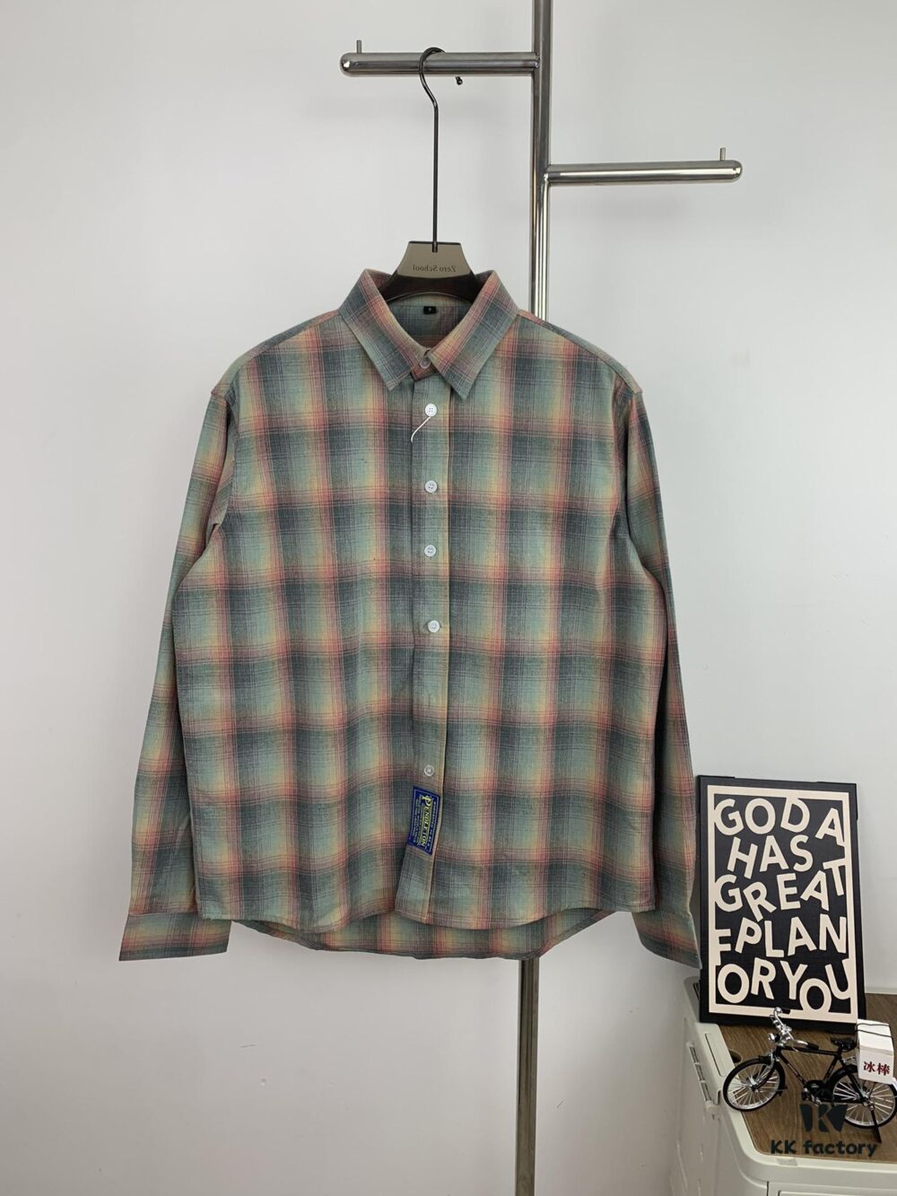 6931a1d9ccd8ab3d7af95e86 New MM6 Maison Margiela Rainbow Plaid Unisex Casual Shirt 2023FW