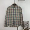 6931a1d9ccd8ab3d7af95e86 New MM6 Maison Margiela Rainbow Plaid Unisex Casual Shirt 2023FW