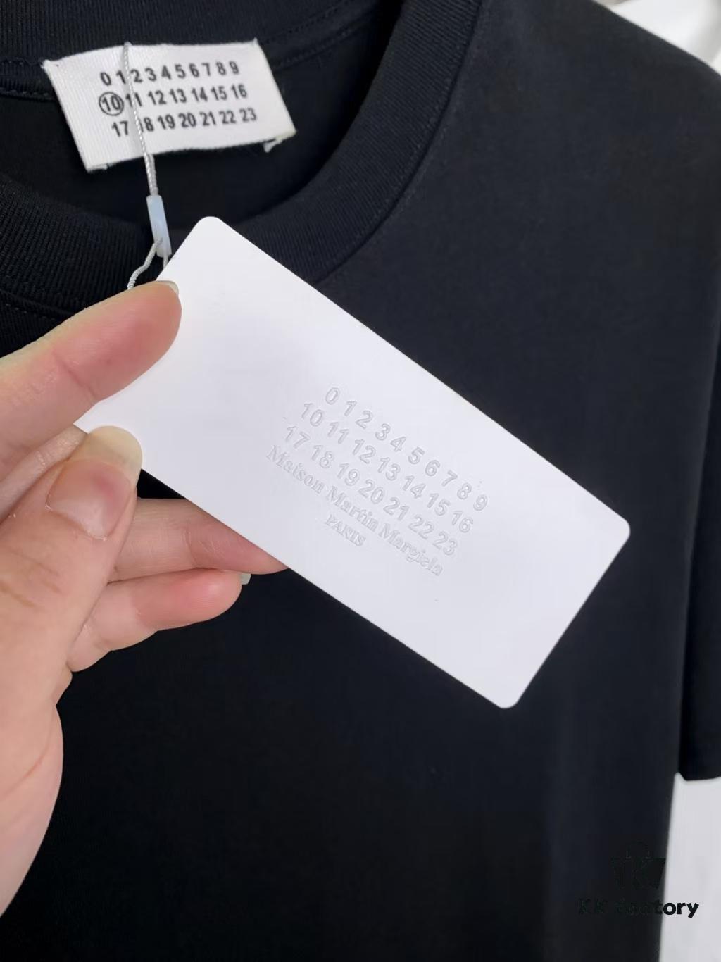 6931a1daccd8ab3d7af95e98 25ss Maison Margiela Hand-Painted Letter Embroidery T-Shirt, Inspired by 80s Retro Style, Premium 310g Dyed Fabric, Short Sleeve Unisex Tee