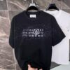 6931a1daccd8ab3d7af95e9a 25ss Maison Margiela Hand-painted Logo T-Shirt, Inspired by 80s Retro Aesthetic, Premium 310g Dyed Fabric, Short Sleeve Unisex Tee