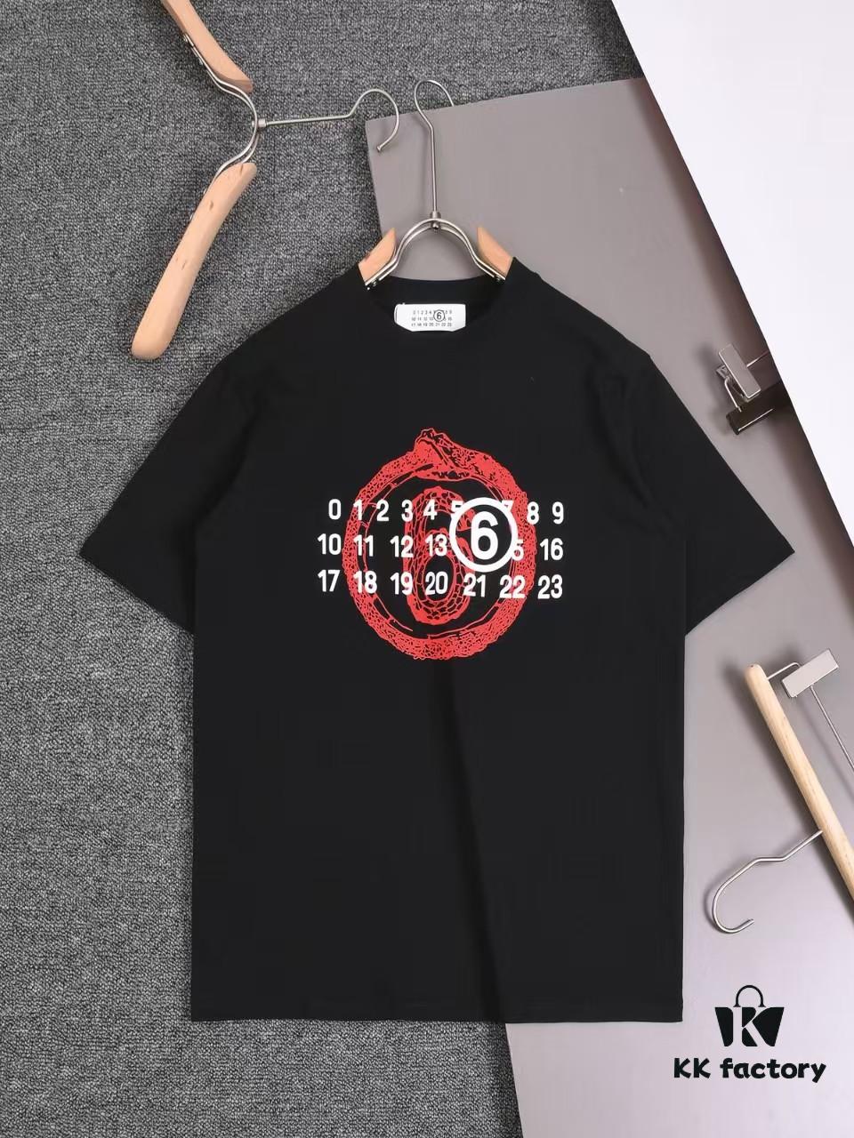 6931a1dbccd8ab3d7af95ea2 New Arrival 25S Maison Margiela Digital Print T-Shirt, Pre-washed Cotton Fabric, Unisex Loose Fit, Soft and Comfortable