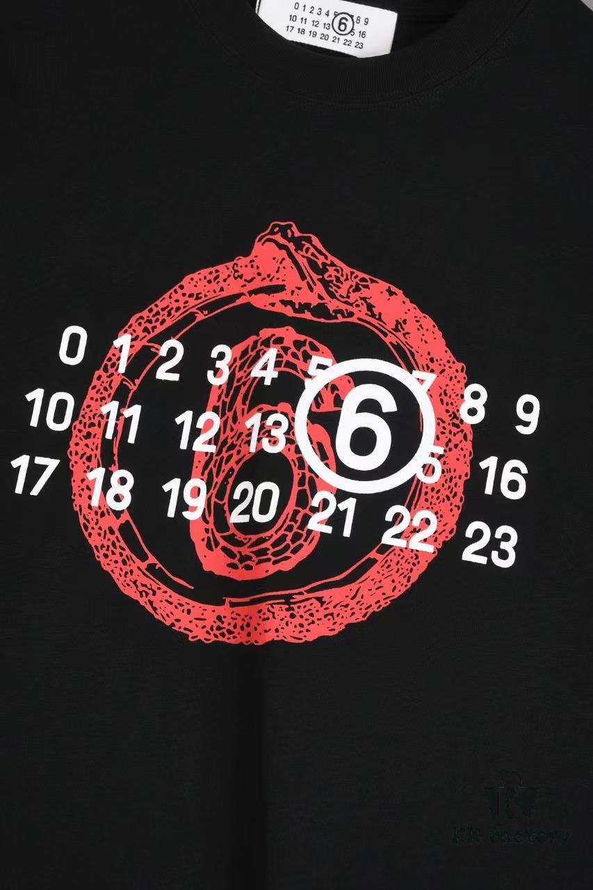 6931a1dbccd8ab3d7af95ea5 New Arrival 25S Maison Margiela Digital Print T-Shirt, Pre-washed Cotton Fabric, Unisex Loose Fit, Soft and Comfortable
