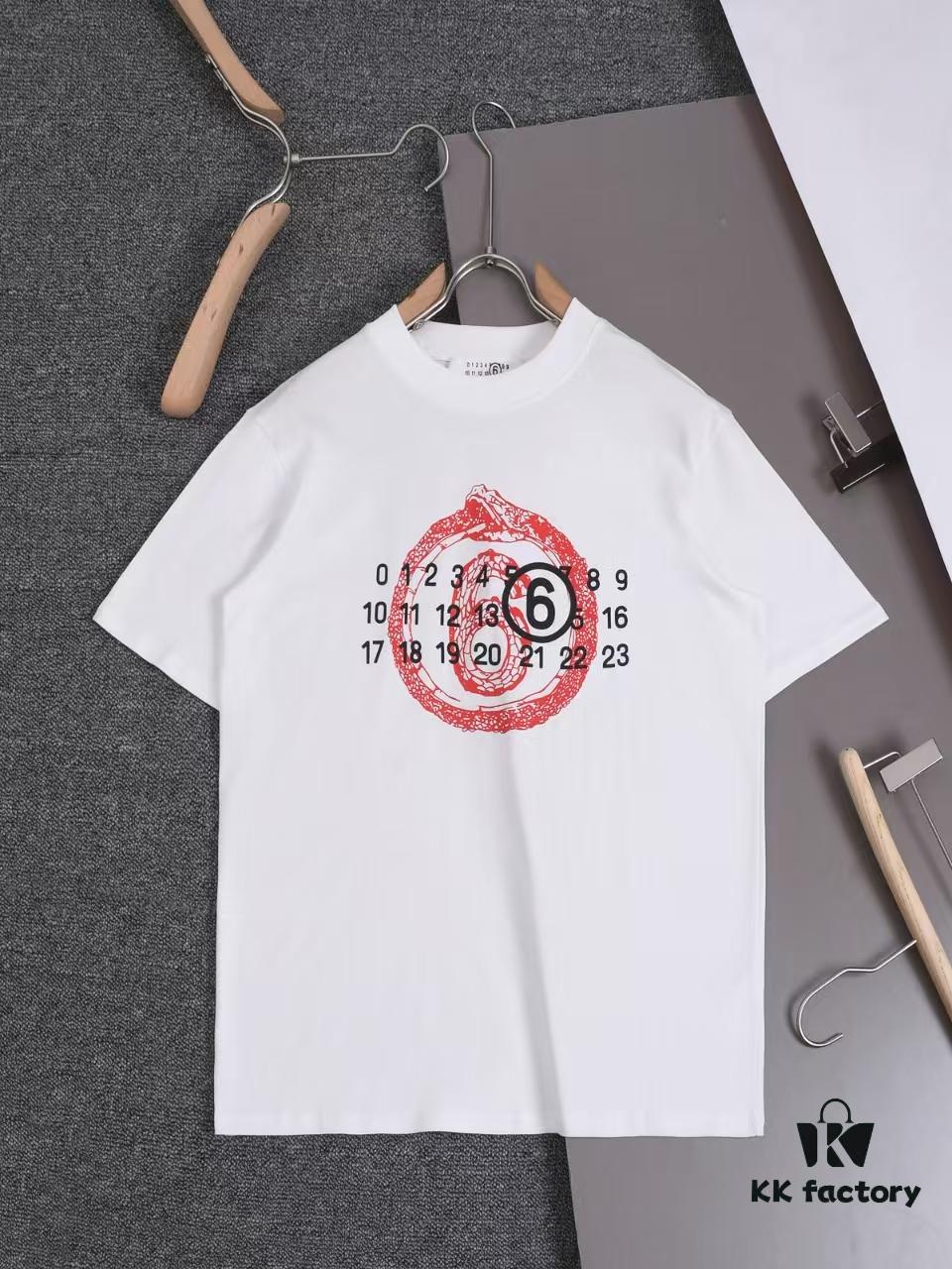 6931a1dbccd8ab3d7af95eab New Arrival 25S Maison Margiela Digital Print T-Shirt, Pre-washed Cotton Fabric, Unisex Loose Fit, Fashionable and Youthful