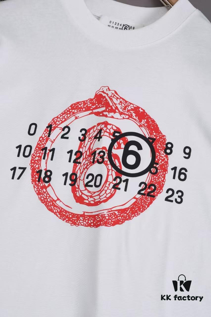 6931a1dbccd8ab3d7af95eae New Arrival 25S Maison Margiela Digital Print T-Shirt, Pre-washed Cotton Fabric, Unisex Loose Fit, Fashionable and Youthful