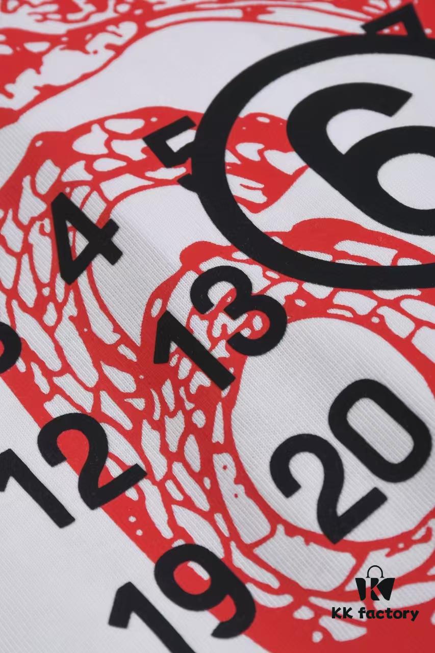 6931a1dbccd8ab3d7af95eaf New Arrival 25S Maison Margiela Digital Print T-Shirt, Pre-washed Cotton Fabric, Unisex Loose Fit, Fashionable and Youthful