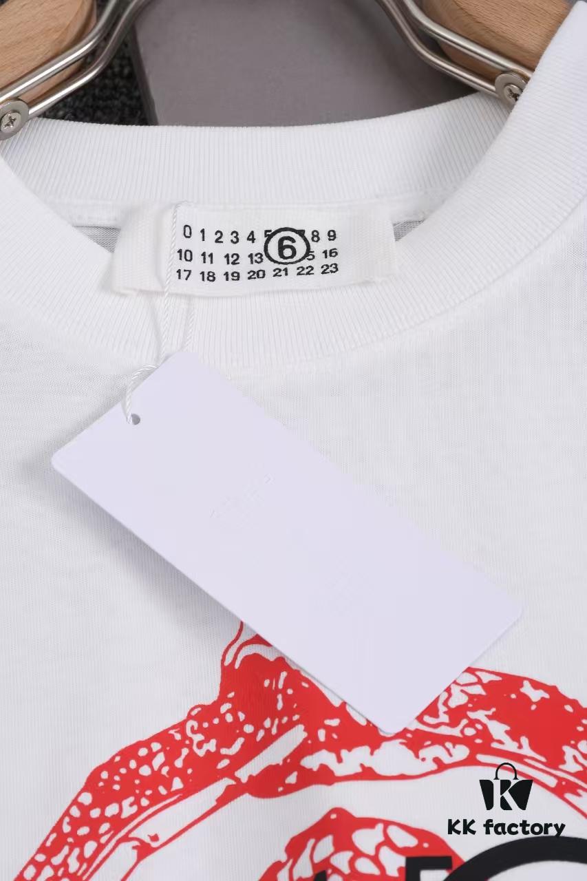 6931a1dcccd8ab3d7af95eb1 New Arrival 25S Maison Margiela Digital Print T-Shirt, Pre-washed Cotton Fabric, Unisex Loose Fit, Fashionable and Youthful
