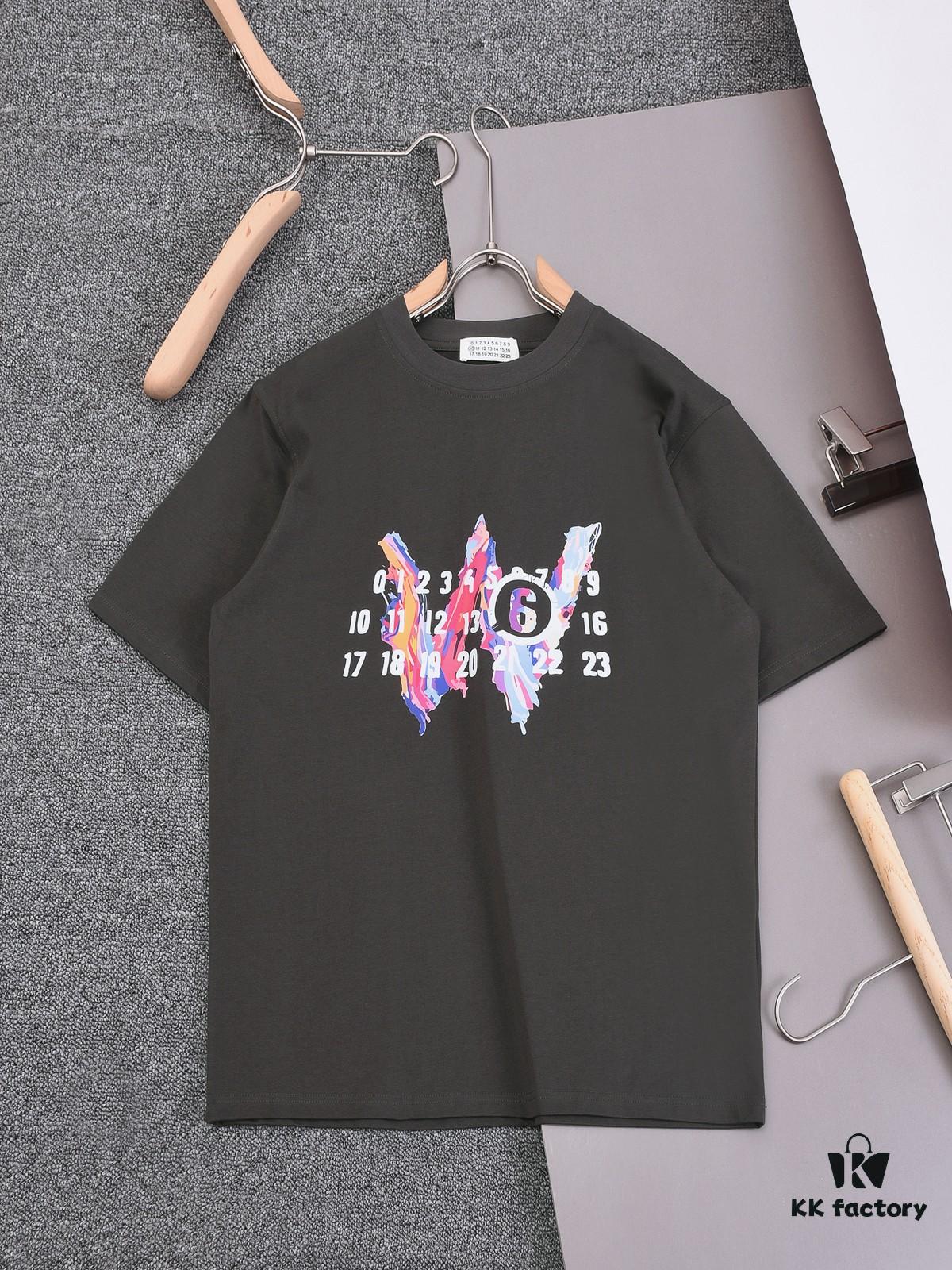 6931a1dcccd8ab3d7af95eb4 New Arrival 25S Maison Margiela Digital Print T-Shirt, Premium Cotton Garment-Washed Fabric, Unisex Loose Fit Fashion Tee