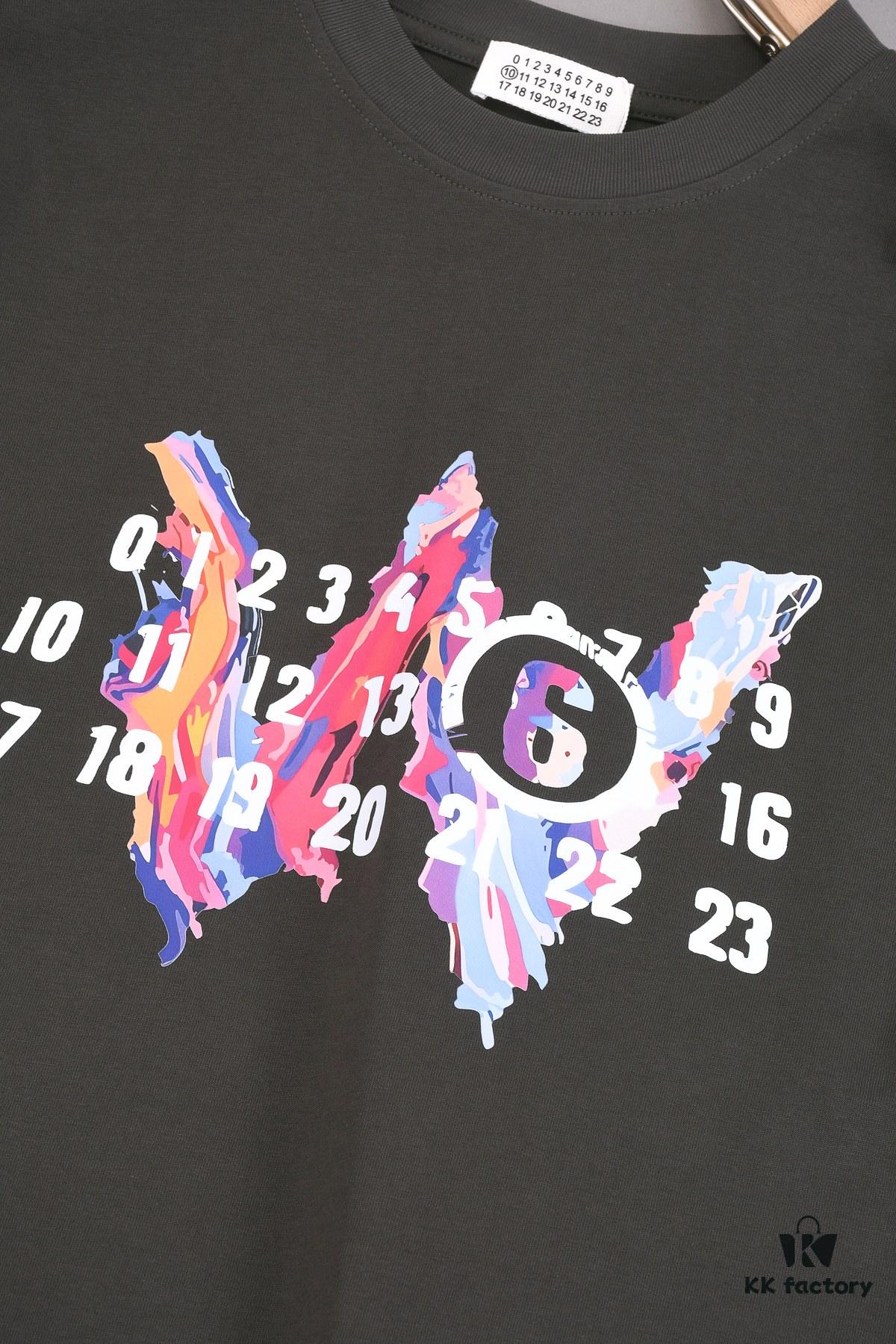 6931a1dcccd8ab3d7af95eb7 New Arrival 25S Maison Margiela Digital Print T-Shirt, Premium Cotton Garment-Washed Fabric, Unisex Loose Fit Fashion Tee