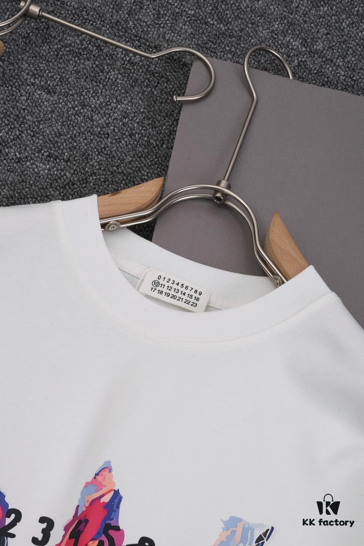 6931a1dcccd8ab3d7af95ebe New Arrival 25S Maison Margiela Digital Print T-Shirt, Premium Cotton Garment-Washed Fabric, Unisex Loose Fit Fashion Top