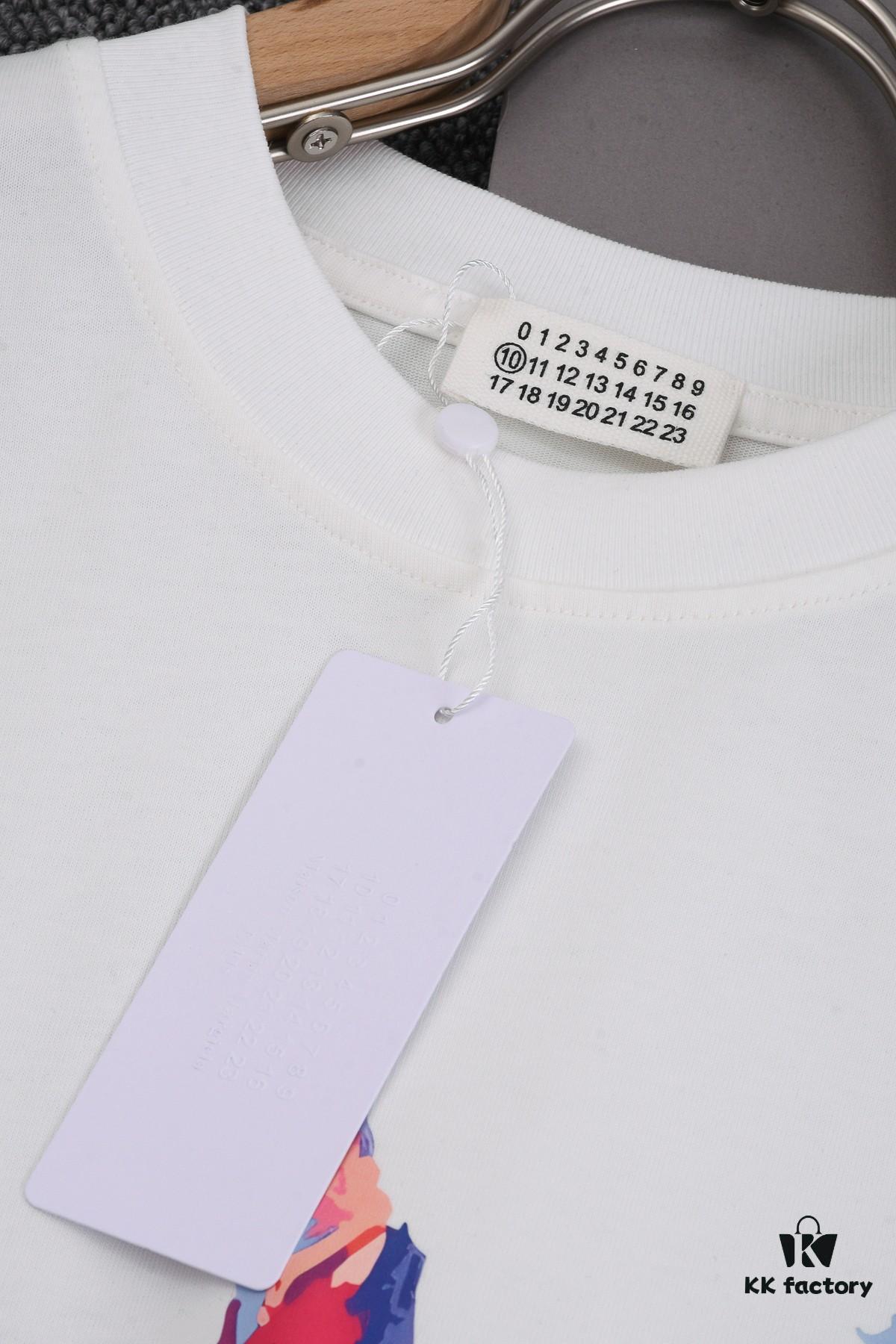 6931a1dcccd8ab3d7af95ec3 New Arrival 25S Maison Margiela Digital Print T-Shirt, Premium Cotton Garment-Washed Fabric, Unisex Loose Fit Fashion Top