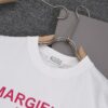 6931a1dfccd8ab3d7af95ef0 New Arrival 25S Maison Margiela Classic Flocked Letter T-Shirt, Garment-Washed Cotton Fabric, Unisex Loose Fit