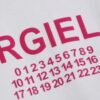 6931a1dfccd8ab3d7af95ef4 New Arrival 25S Maison Margiela Classic Flocked Letter T-Shirt, Garment-Washed Cotton Fabric, Unisex Loose Fit
