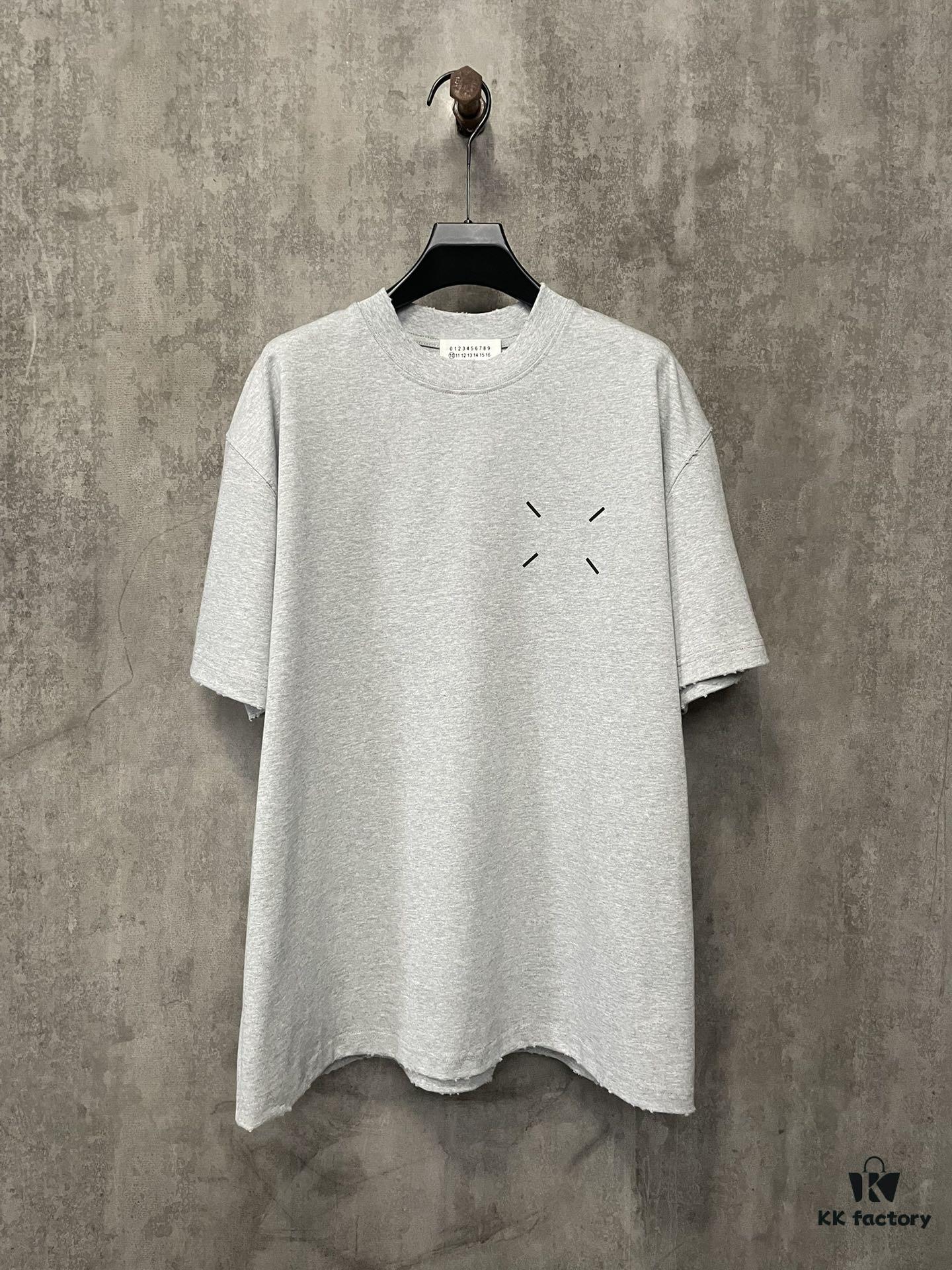 6931a1e2ccd8ab3d7af95f29 MM6 Maison Margiela 24SS Foam Logo Print Heavyweight Short Sleeve T-Shirt in 380g Cotton