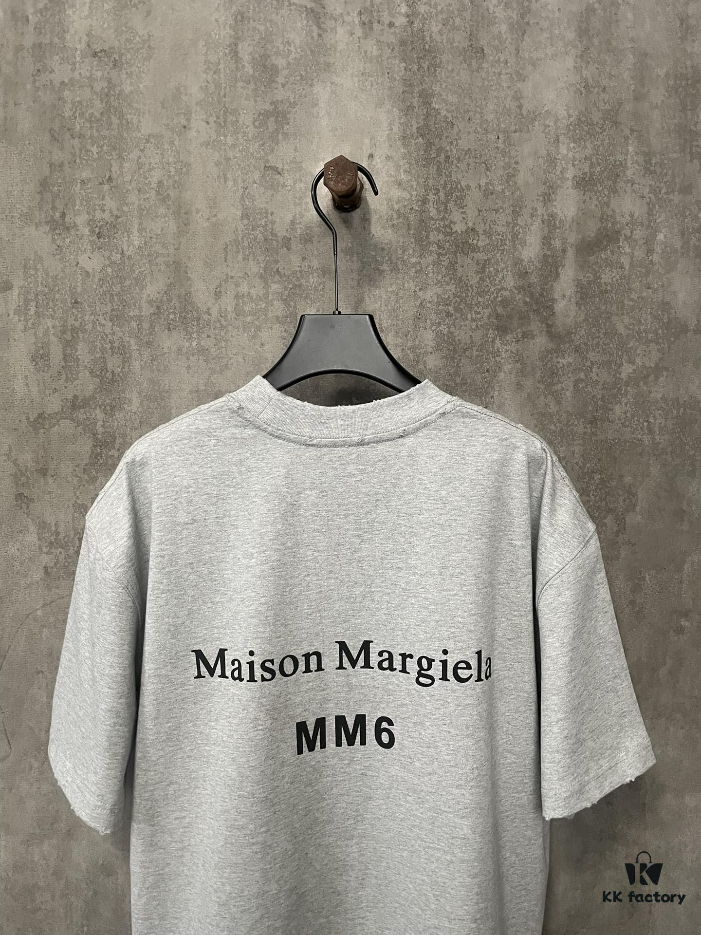 6931a1e2ccd8ab3d7af95f2e MM6 Maison Margiela 24SS Foam Logo Print Heavyweight Short Sleeve T-Shirt in 380g Cotton