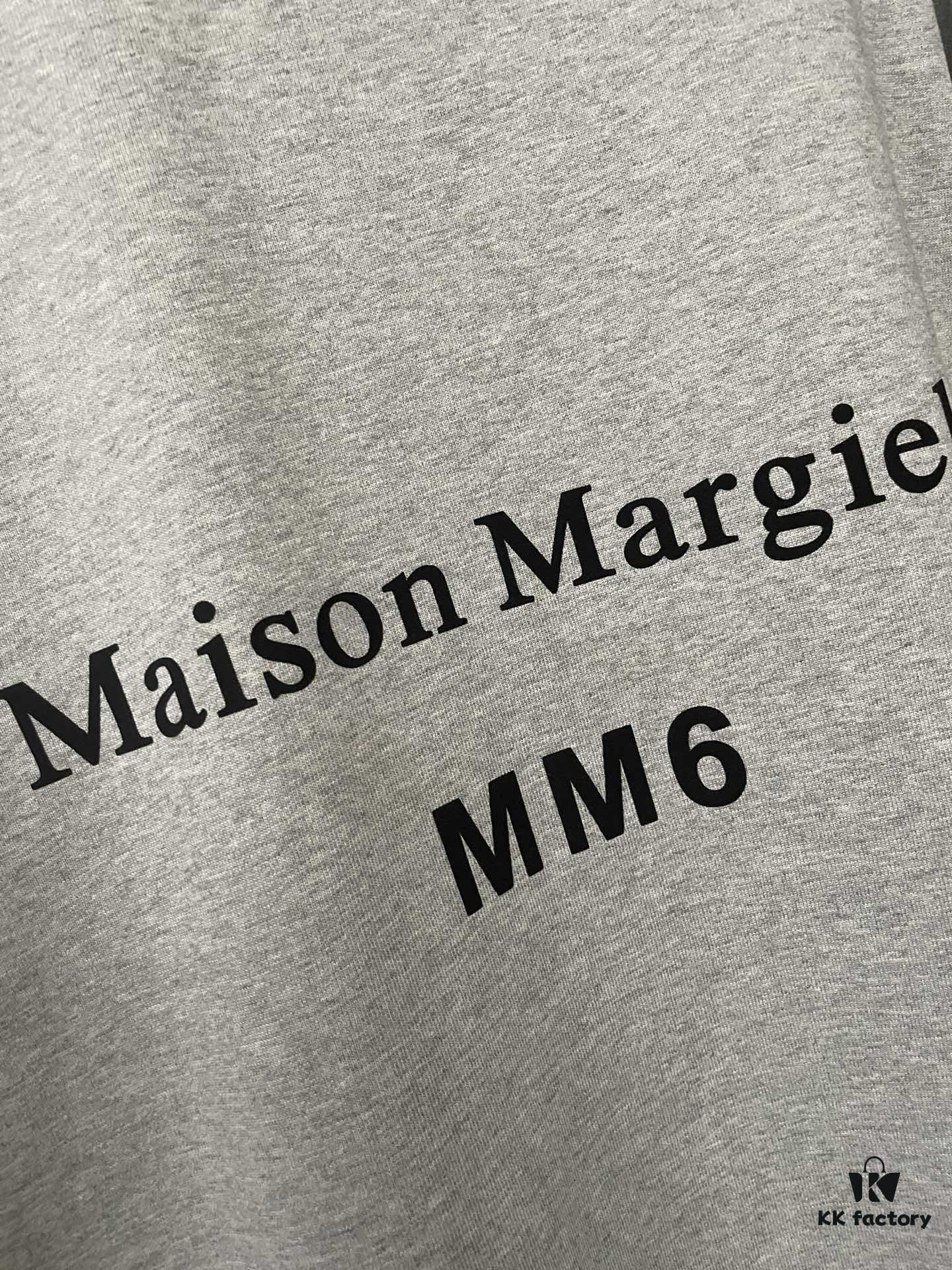 6931a1e2ccd8ab3d7af95f30 MM6 Maison Margiela 24SS Foam Logo Print Heavyweight Short Sleeve T-Shirt in 380g Cotton